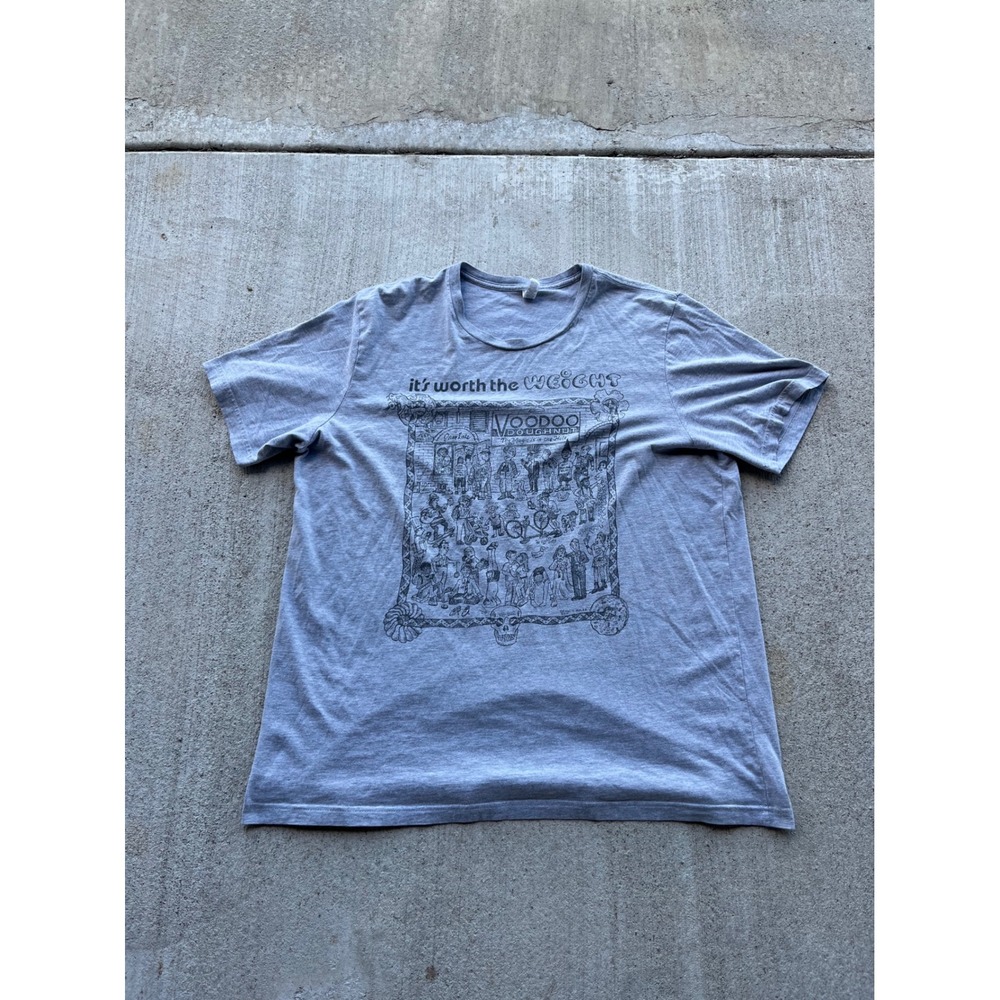 Voodoo Doughnut Portland Gray Graphic T-Shirt Mens 2XL Bella Canvas Worth Weight